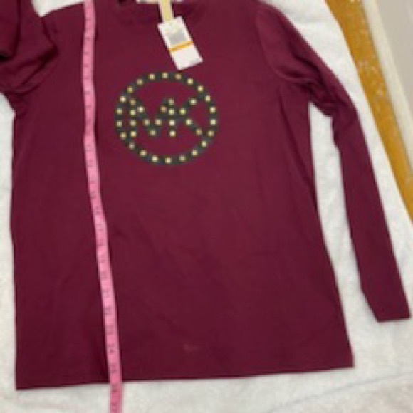 NWT Micheal lord long sleeve dressy mauve color size small - Picture 8 of 9